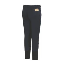 TuffRider Children's Unifleece Pull-On Knee Patch Winter Breeches -Best Equestrian Shop 100118 92 15 navy 2