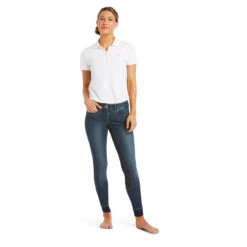 Ariat Women's Halo Denim Full Seat Breech -Best Equestrian Shop 10035312 Ariat wms halo.denim .fs .breech marine 1