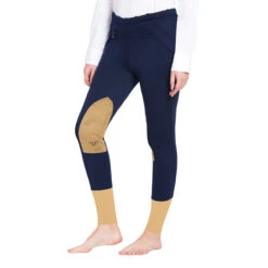 TuffRider Ladies Unifleece Pull-On Winter Breeches -Best Equestrian Shop 10054 92 NVY 1