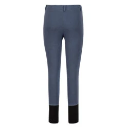 TuffRider Children's Starter Lowrise Pull-On Knee Patch Breeches -Best Equestrian Shop 100567 479 35 denim 3