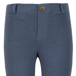 TuffRider Children's Starter Lowrise Pull-On Knee Patch Breeches -Best Equestrian Shop 100567 479 35 denim 5