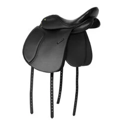 HDR Vegan-X Dressage Saddle 7 HDR Vegan-X Dressage Saddle -Best Equestrian Shop 24173 JPC Vegan.X.Dressage.Saddle Black Back