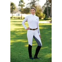 Romfh Sarafina Full Seat Breeches 13 Romfh Sarafina Full Seat Breeches -Best Equestrian Shop 468454 ERS Romf.Sarafina.Full .Seat White.Light .Grey Back Front