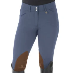 Romfh Ladies Sarafina Euro Seat Knee Patch Breeches -Best Equestrian Shop 468455 ERS Romfh.Ladies.Sarafina.Euro .Seat .KneePatch.Breech Classic.Fog