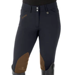 Romfh Ladies Sarafina Euro Seat Knee Patch Breeches -Best Equestrian Shop 468455 ERS Romfh.Ladies.Sarafina.Euro .Seat .KneePatch.Breech Classic.Greystoke