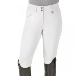 Romfh Ladies Sarafina Euro Seat Knee Patch Breeches -Best Equestrian Shop 468455 ERS Romfh.Ladies.Sarafina.Euro .Seat .KneePatch.Breech White