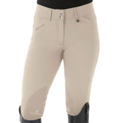 Romfh Ladies Sarafina Euro Seat Knee Patch Breeches -Best Equestrian Shop 468455 ERS Romfh.Ladies.Sarafina.Euro .Seat .KneePatch.Breech White.Sand