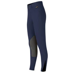 Kerrits Kids Crossover II Knee Patch Breech -Best Equestrian Shop 60545 Kerrits Kids.CrossoverII.KP .Breech Navy Side
