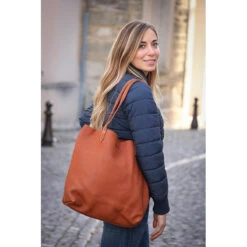 Penelope Tote Bag 20 Penelope Tote Bag -Best Equestrian Shop 936200014 French.EQ Penelope Tote.Bag Front Brandy
