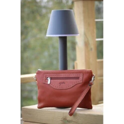 Penelope Emma Handbag -Best Equestrian Shop 936203014 French.EQ Penelope Emma.Handbag Front Brandy