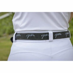 Penelope Pearlog Belt -Best Equestrian Shop 9600140 French.Eq Penelope Pearlog.Belt Black.Grey .3