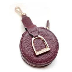 Oakbark & Chrome Stirrup Accessory Keeper -Best Equestrian Shop AK CAB 003 oakbarkandchrome.stirrupaccessory.cabernet