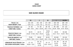 Allshot Oxair Equestrian Airbag Vest -Best Equestrian Shop Allshot Oxair Sizechart