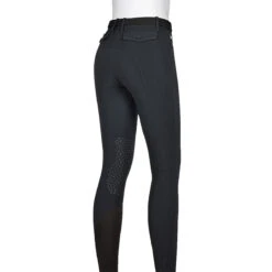 Equiline ATIRK Women's Knee Grip Breeches In 4 Seasons B-Move -Best Equestrian Shop AtirK EQuline N08981 Black Back