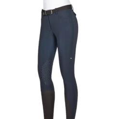 Equiline ATIRK Women's Knee Grip Breeches In 4 Seasons B-Move -Best Equestrian Shop AtirK EQuline N08981 Blue
