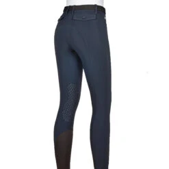 Equiline ATIRK Women's Knee Grip Breeches In 4 Seasons B-Move -Best Equestrian Shop AtirK EQuline N08981 Blue Back