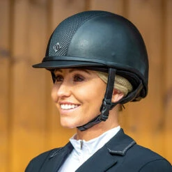 Charles Owen Ayr8 Plus Leather Look - Custom Helmet -Best Equestrian Shop Ayr8 Leather look blk.silver 696f0780 e269 45b4 bc66 86bd558e8638