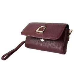 Oakbark & Chrome Rider Belt Bag -Best Equestrian Shop BB CAB 101 Oakbark chrome riderbeltbag cabernet.5