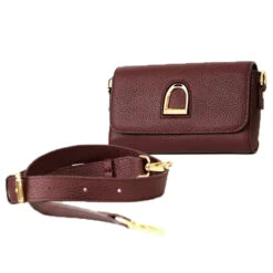 Oakbark & Chrome Rider Belt Bag -Best Equestrian Shop BB CAB 101 Oakbark chrome riderbeltbag cabernet.6