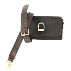 Oakbark & Chrome Rider Belt Bag -Best Equestrian Shop BB HAV 001 Oakbark chrome Riderbeltbag havana5