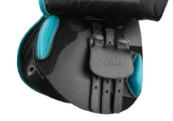 Bates Victrix Saddle With HART -Best Equestrian Shop B Victrix Cblk Aqua girthpoints