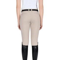 Equiline Women's X Shape Knee Grip Breech -Best Equestrian Shop EQline 181 N08674 XShapeKG Beige Back