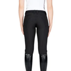 Equiline Women's X Shape Knee Grip Breech -Best Equestrian Shop EQline 181 N08674 XShapeKG Black Back