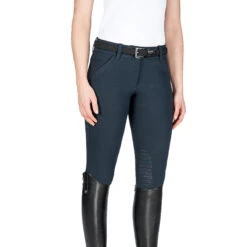 Equiline Women's X Shape Knee Grip Breech -Best Equestrian Shop EQline 181 N08674 XShapeKG Blue