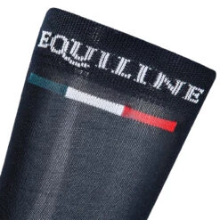 Equiline Silver Plus Light Sock 11 Equiline Silver Plus Light Sock -Best Equestrian Shop EQline 181 T11203 002 Blue Logo