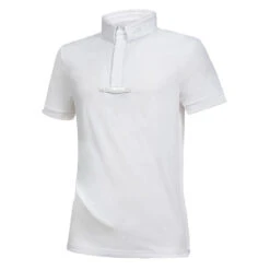 Equiline Men's CeliraC Competition Polo -Best Equestrian Shop EQline H00540 CeliraC White