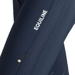 Equiline Women's Ciannekh High Waisted B-Move Light Knee Grip Breech 7 Equiline Women's Ciannekh High Waisted B-Move Light Knee Grip Breech -Best Equestrian Shop ES123 N09036 CianneKH Blue Logo
