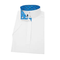 Essex Classics Ladies "Roosters" Talent Yarn Straight Collar Short Sleeve Show Shirt