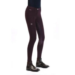 EGO 7 Women's Dressage FG Breech -Best Equestrian Shop Ego7 Dressage.FG .Breeches Bordeaux Side