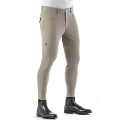 EGO 7 Men's Jumping EJ Knee Patch Breeches -Best Equestrian Shop Ego7 EJ Jumping Breech beige 12564.1586202832.1280.1280