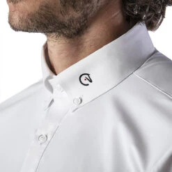 EGO 7 Men's M Short Sleeve Show Shirt 8 EGO 7 Men's M Short Sleeve Show Shirt -Best Equestrian Shop Ego7 Mens.M.Show .Shirt White Detail