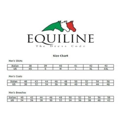 Equiline Evik Men's Competition Polo Long Sleeve Shirt -Best Equestrian Shop Equiline.Mens .Size .Charts 0805cf09 6dec 468e 8548 12591ecb2a26