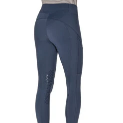 Equiline Women's EdodieK Knee Grip Riding Leggings -Best Equestrian Shop Equiline EdodieK KG.Leggings Diplomatic.Blue 01