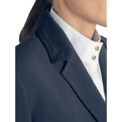 Equiline Eline Women's B-Move Light Show Coat 6 Equiline Eline Women's B-Move Light Show Coat -Best Equestrian Shop Equiline Eline.B.Move .Light .Show .Coat Blue Collar