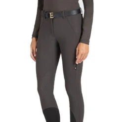 Equiline Ettiek Women's B-Move Knee Grip Breeches -Best Equestrian Shop Equiline Ettiek.B.Move .KG .Breeches Liquorice Front