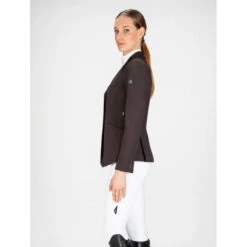 Equiline Women's GAIT Show Coat In X-Cool Evo -Best Equestrian Shop Equiline XCool brown 08547.1587582463.1280.1280