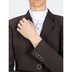 Equiline Women's GAIT Show Coat In X-Cool Evo -Best Equestrian Shop Equiline XCool brown 73254.1587582462.1280.1280