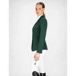 Equiline Women's GAIT Show Coat In X-Cool Evo -Best Equestrian Shop Equiline XCool green 91066.1587582463.1280.1280