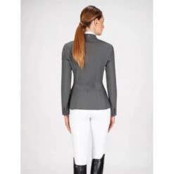 Equiline Women's GAIT Show Coat In X-Cool Evo -Best Equestrian Shop Equiline XCool grey 78889.1587582465.1280.1280