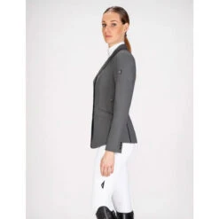 Equiline Women's GAIT Show Coat In X-Cool Evo -Best Equestrian Shop Equiline XCool grey 16702.1587582464.1280.1280