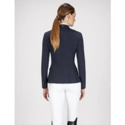 Equiline Women's GAIT Show Coat In X-Cool Evo -Best Equestrian Shop Equiline XCool navy 56271.1587582464.1280.1280