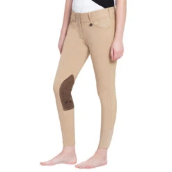 Equine Couture Ladies Coolmax Champion Knee Patch Breeches -Best Equestrian Shop Equine.Couture Lds.Cmax .chmp .kp .brch tan 110339 4
