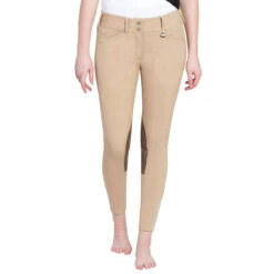Equine Couture Ladies Coolmax Champion Knee Patch Breeches -Best Equestrian Shop Equine.Couture Lds.Cmax .chmp .kp .brch tan 110339 5