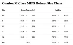 Ovation M Class MIPS Helmet 6 Ovation M Class MIPS Helmet -Best Equestrian Shop FHT Mclass sizechart