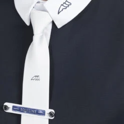 Equiline Men's CeliraC Competition Polo -Best Equestrian Shop H00540 EQline CeliraC Blue Detail