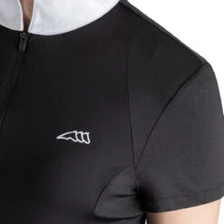 Equiline Women's CellaC Competition Polo Shirt -Best Equestrian Shop H00870 EQline CellaC Black Detail